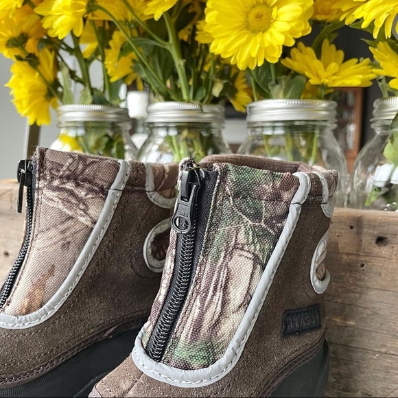 Mossy Oak•NWOT•7•Break-Up Camo + Suede Snow Boots•Waterproof•Front Zip•By Itasca - Picture 3 of 14